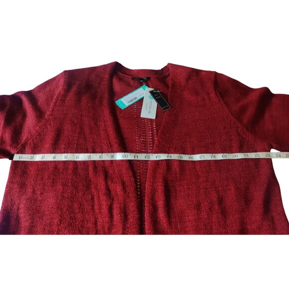 Stitch Fix Lety & Me Elea Pointelle Women's Burnt Orange 1X Cardigan Sweater NWT - Picture 8 of 11